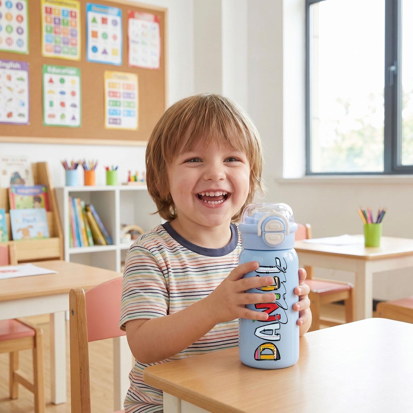 Personalized kids water bottle