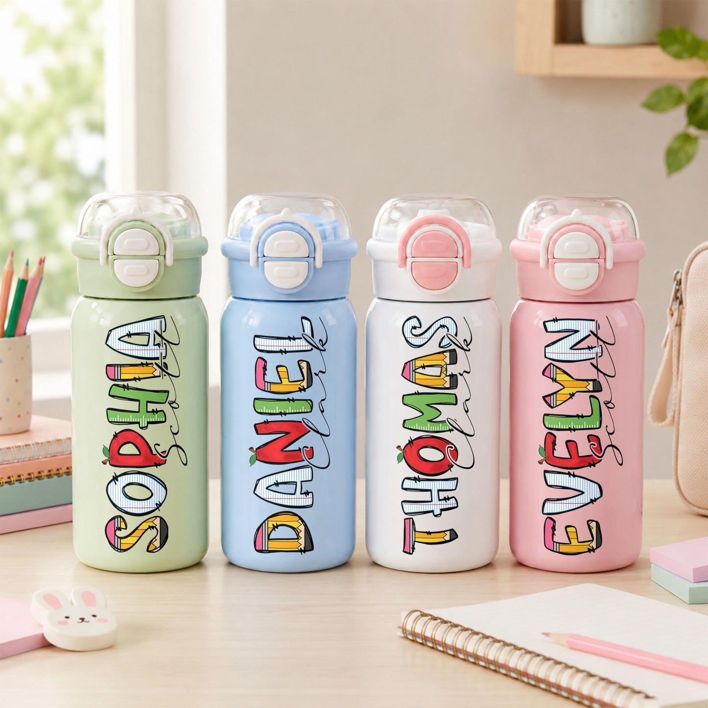 Personalized kids water bottle