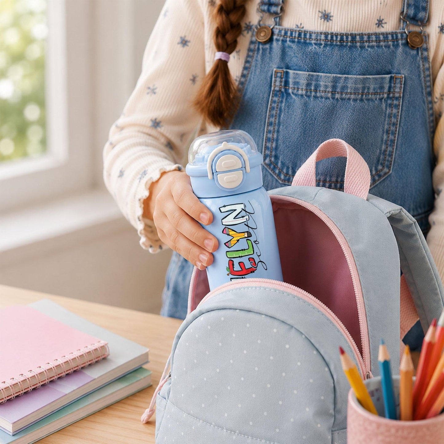 Personalized kids water bottle
