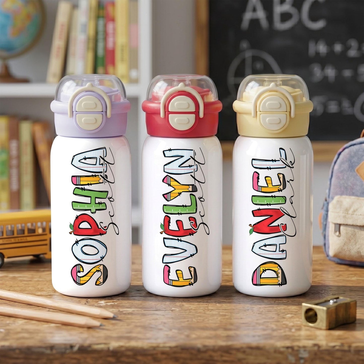 Personalized kids water bottle