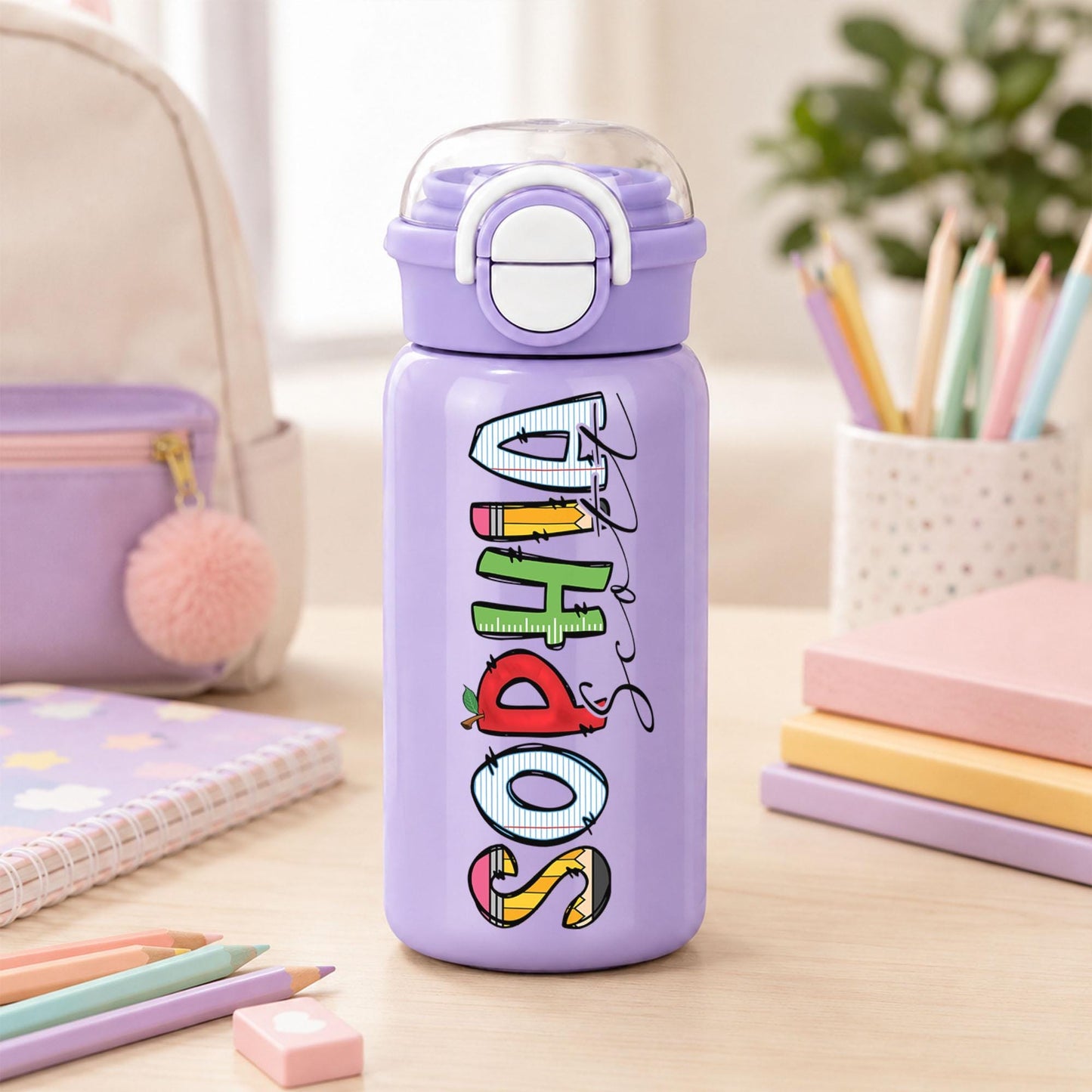 Personalized kids water bottle