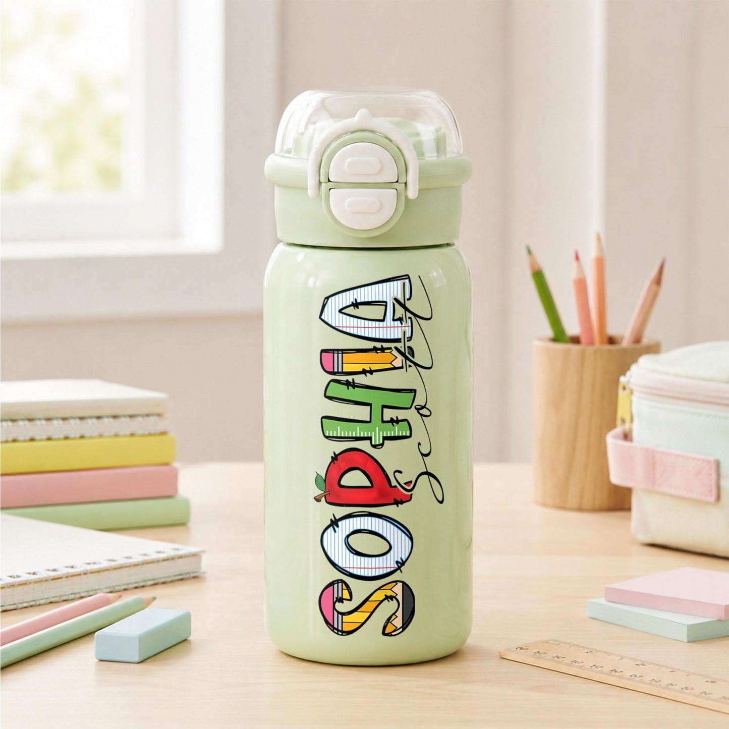 Personalized kids water bottle