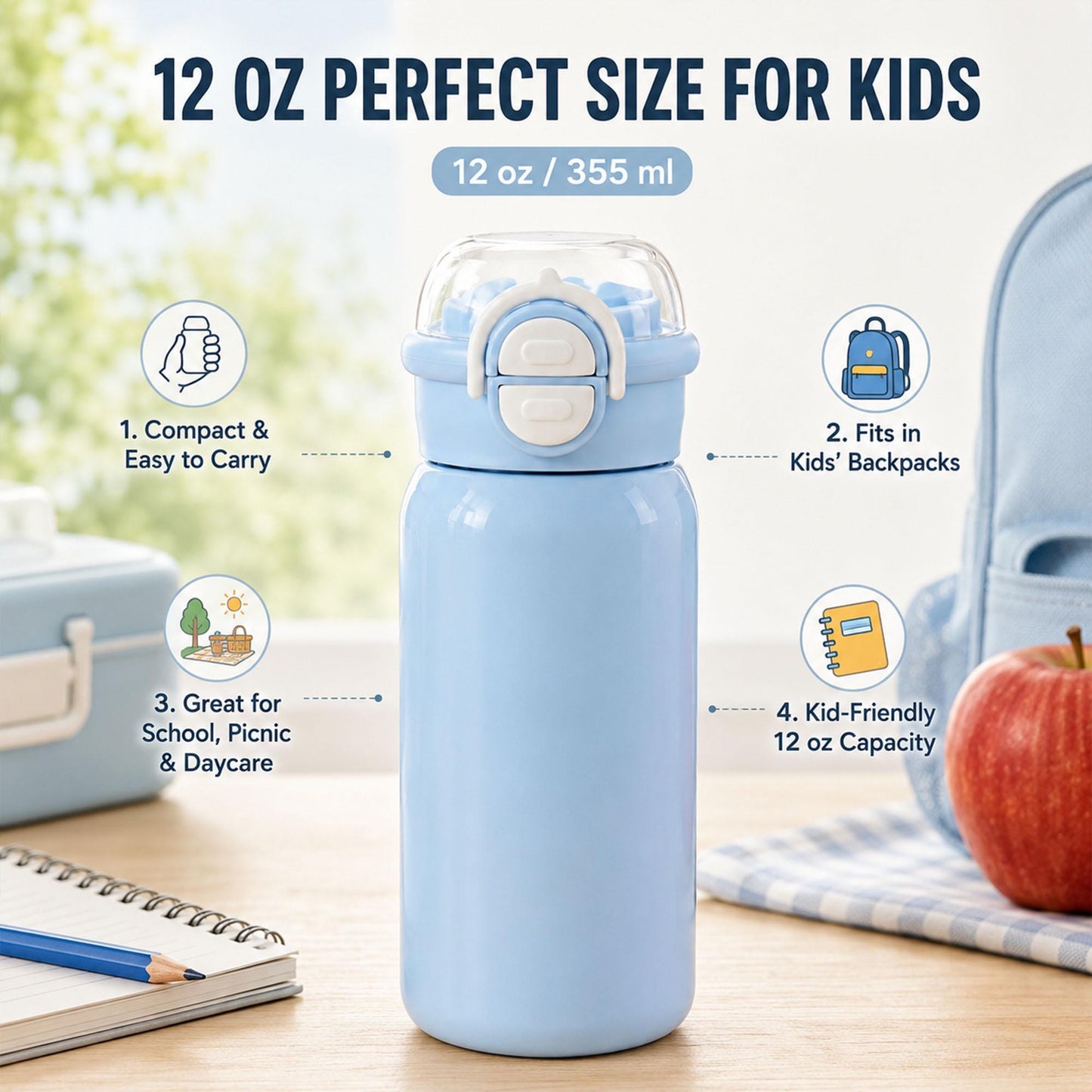 Personalized kids water bottle