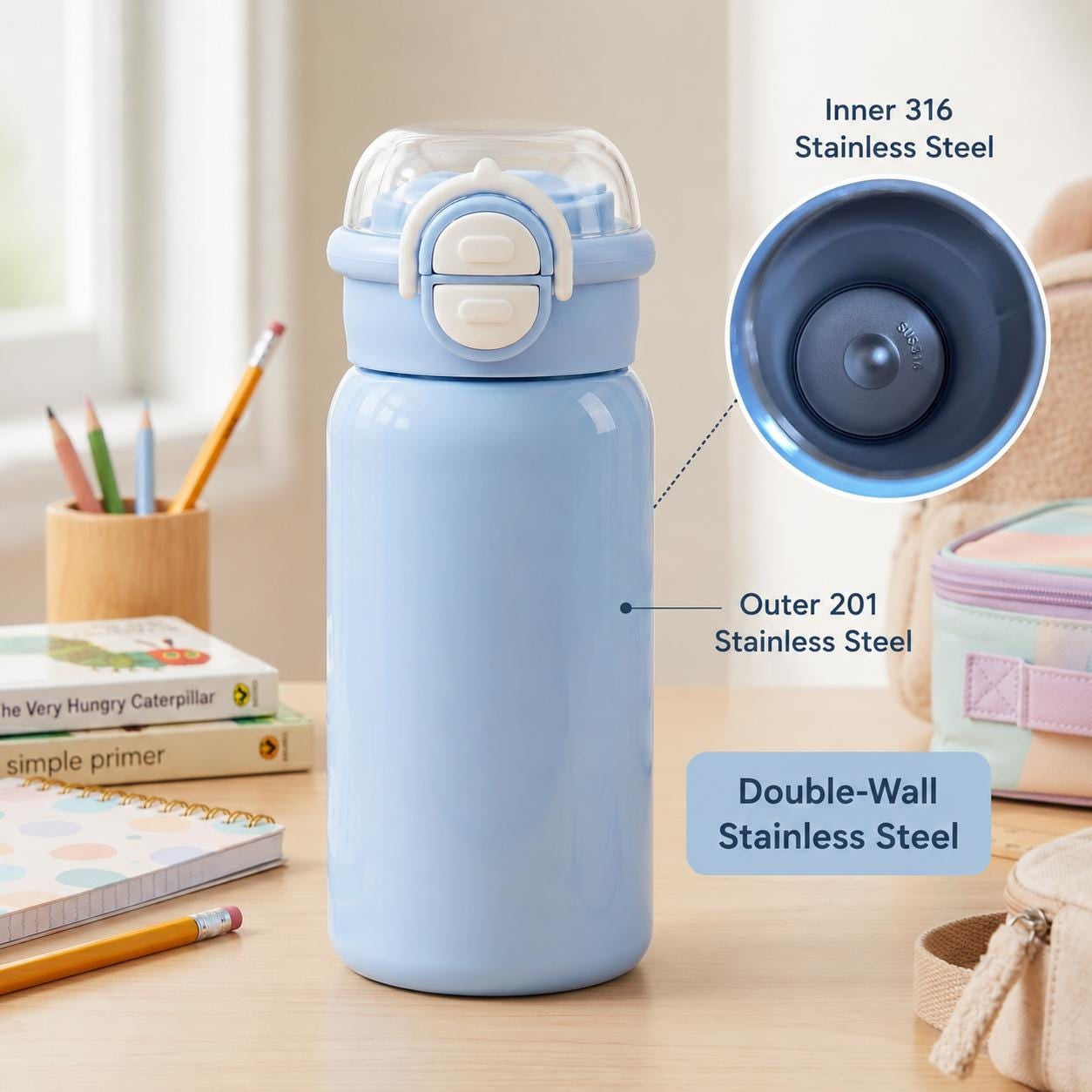 Personalized kids water bottle